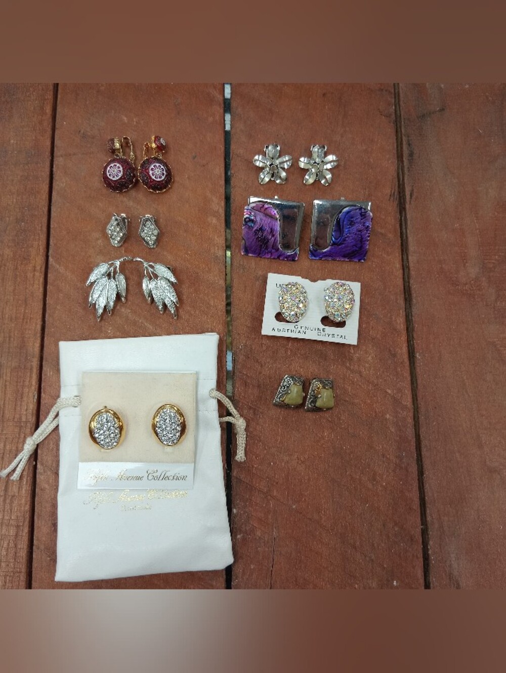 Assorted Women's Clip-On Earrings (Brand Name And Vintage Included)